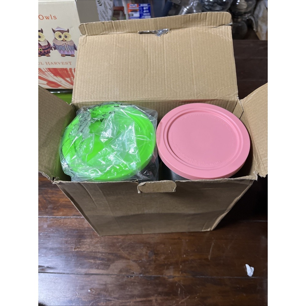 Stainless Steel Pint Containers & Lids Compatible with Ninja Creami Ice Cream
